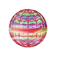 Flying rechargeable ball for children Outdoor and indoor toy for children Flying UFO balls with LEDs Rotary glow ball to play 8.7 cm