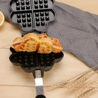 Waffle maker în formă de inimă - pentru gătit ușor și distractiv de waffles, cadou perfect pentru iubitorii de dulciuri