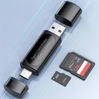 Cititor de carduri de memorie universal 4 în 1 USB-C/USB-A