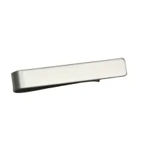 Fashion tie clip made of stainless steel - black and silver tie clip for men to work and parties