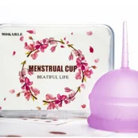 Cupă menstruală colorată cu cutie J3312