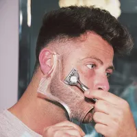 Beard shaping template - the smart tool for men's shaving