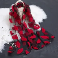 Dámský lehký šátek Silvany - červený