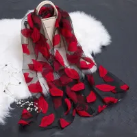 Women's Light Scarf Silvana - Red