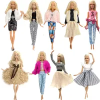 Stylish set of clothes for Barbie doll