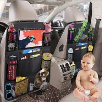 Practical car seat organiser with many pockets