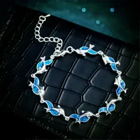 Personality bracelet with dolphin pendant