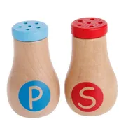 Set de jucării din lemn pentru copii - Solniță și piperniță