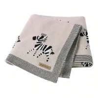 Baby blanket with zebra