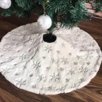 Świąteczny dywan ozdobiony płatkami śniegu