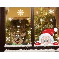 Autocolante de Crăciun drăguțe pentru ferestre