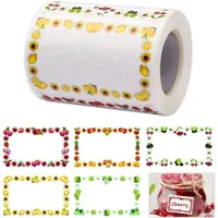 250pcs / 1 roll of labels for jars