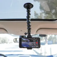 Ventuză universală pentru mașină Accesorii pentru camere acțiune Suport pentru telefon mobil pentru GoPro Insta360 DJI Yi SOOCOO EKEN Holder