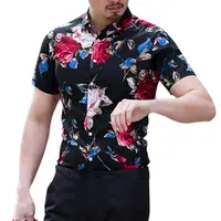 Koszulka letnia męska w hawajskim stylu