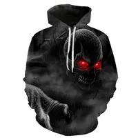 Stylish black sweatshirt with skull for children and adults