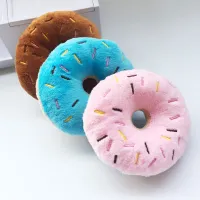 Jucărie de pluș drăguță pentru câini în formă de gogoașă - câteva variante de culori Emilia
