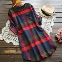 Women's autumn dress in a loose fit