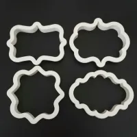 Set de 4 decupatoare de plastic pentru biscuiți