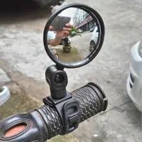 Universal swivel mirror for motorcycle or bicycle