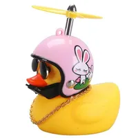 Decorative duck with car propeller