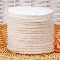 Praktické znovupoužitelné bavlněné tamponky na odličování 10 kusů - bílá barva Yonah