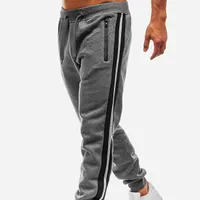 Men's Color Blocks Athletic tracksuits, Sports Pants with Zipper pockets, Easy elastic, At fitness for all seasons