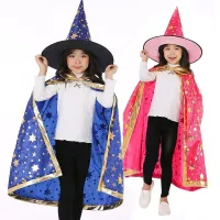 Halloween witch's cloak with hat