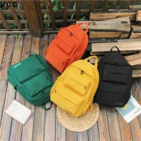 Solid colour waterproof spacious travel backpack