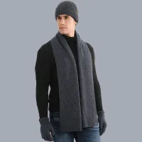 Men's winter set of scarf, hat and gloves Andrej