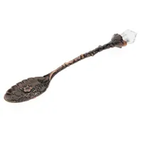 Spoon with decorative rhinestone