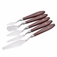 Oil-colored spatulas