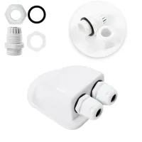 Double roof cable grommet for motorhome