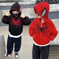 Modna bluza dla dzieci z unikalnym kapturem w motywach Spider-Man