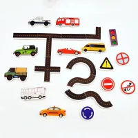 Toys into the tub road 23 pcs