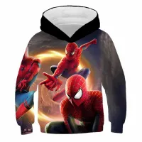 Stylish children's sweatshirt with 3D print Spiderman