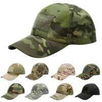 Military camouflage cap with Velcro