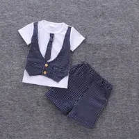 Boys' suit and tie style set - 2 colours