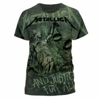 Koszulka unisex z krótkim rękawem i motywami popularnego zespołu Metallica