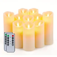 Wireless LED candles for batteries with timer and remote control