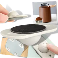 Self-adhesive furniture swivel castors