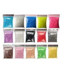 Set of color-coordinated spark-ignition beads for making pictures - more variants