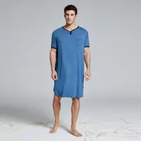 Men's nightdresses with short sleeves