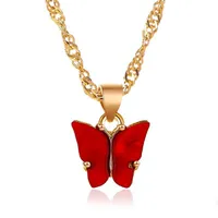 Women's necklace with butterflies G732