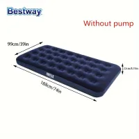 1pc Soft Air Mattress, Wet Washer To Tent, Portable Air Bed For Travel, Camping, Home Use