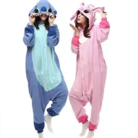 Stitch Pijama Anime Desen Anime Sleepwear Outfit Jumpsuit_y