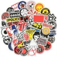 Retro waterproof stickers - 50 random pieces