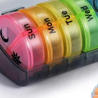 Smart organiser for pills and supplements for the whole week