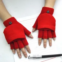 Women's knitted fingerless gloves