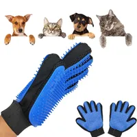 Double-sided gloves for cats and dogs to remove hair