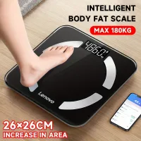 Chytrá osobní váha Accuway s analýzou tělesného složení - Bluetooth, vysoká přesnost, 181,44 kg, HD displej, více zdravotních údajů, BMI, tuk, svaly, voda, připojení k mobilní aplikaci